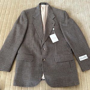 COPY - Mens Oscar De La Renta 39R Silk Wool Sport Coat Suit Jacket and Vest Che…